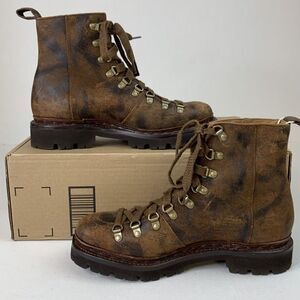 Grenson Womens Brady Distressed Brown Suede Ankle‎ Boots Sz US 9 UK 7